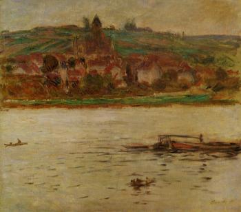 尅勞德 莫奈 Barge on the Seine at Vertheuil